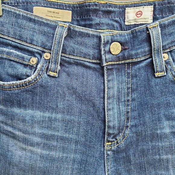 AG Adriano Goldschmied The Beau Slouchy Skinny Jeans size 28R - Picture 12 of 15